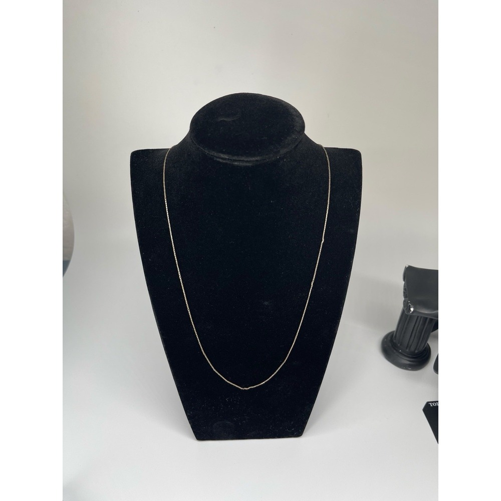 VTG Sterling Silver Italy Twisted Link Chain Necklace 32" 2.26g‎ Layering
